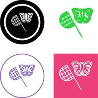 mariposa receptor icono diseño vector