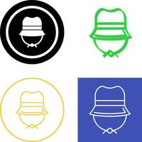 cámping sombrero icono diseño vector