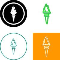 Torch Icon Design vector