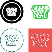 Toast Icon Design vector