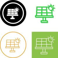 diseño de icono de energía solar vector