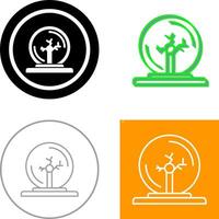 Plasma Ball Icon Design vector