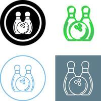 Bowling Icon Design vector