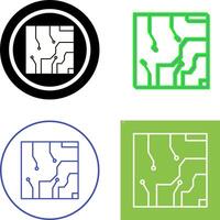 Electrical circuit Icon Design vector