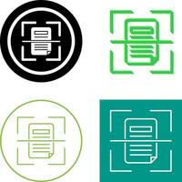 Scan Icon Design vector