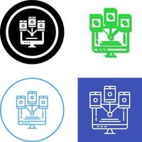 Computer Networks Icon Design vector