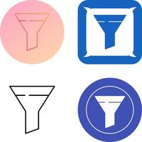 Filter Icon Design vector