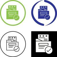 File Protection Icon Design vector