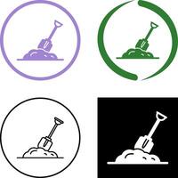 Digging Icon Design vector