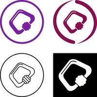 Carabiner Icon Design vector