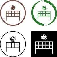 Beach Volleyball Icon Design vector