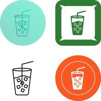 Cold Drink Icon Design vector