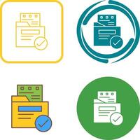 File Protection Icon Design vector