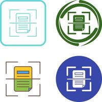 Scan Icon Design vector