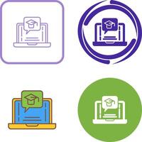 E Learning Icon Design vector