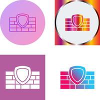 Firewall Icon Design vector