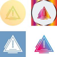 Warning Icon Design vector