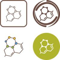 Molecule Icon Design vector