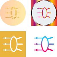 Refraction Icon Design vector
