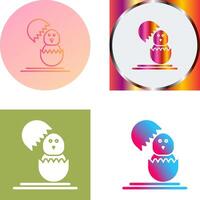 Chick Icon Design vector