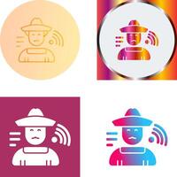 Farmer Icon Design vector