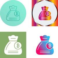 Money Bag Icon Design vector