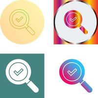 Magnifying Glass Icon Design vector