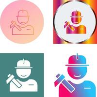 Worker Icon Design vector