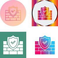 FireWall Icon Design vector