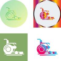 Wheel Chair Icon Design vector