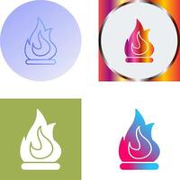 diseño de icono de fuego vector