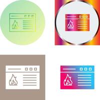 Fire Icon Design vector