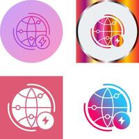 globo tierra icono diseño vector