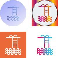 Swiming pool Icon Design vector