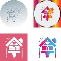 Birdhouse Icon Design vector