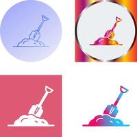 Digging Icon Design vector