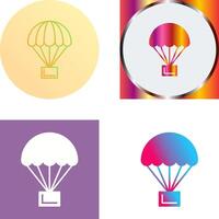 Parachute Icon Design vector