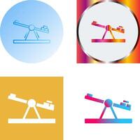 Seesaw Icon Design vector