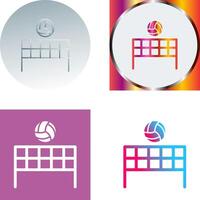 Beach Volleyball Icon Design vector