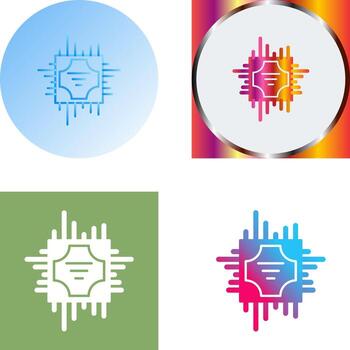 Cpu Icon Design vector