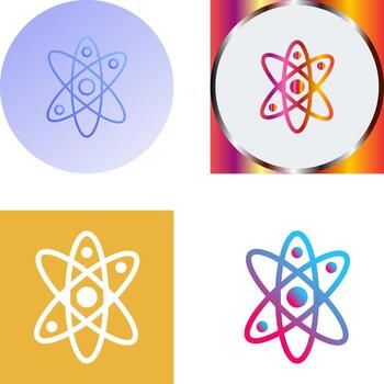Atom Icon Design vector