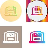 Coding Icon Design vector
