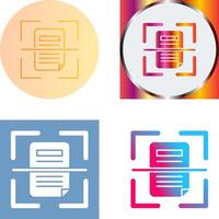 Scan Icon Design vector