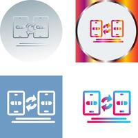 Data Transfer Icon Design vector