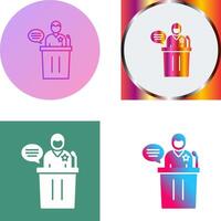 Debate Icon Design vector