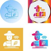 Farmer Icon Design vector