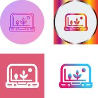 Smart Farm Icon Design vector