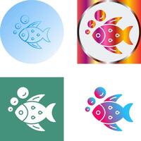 Fish Icon Design vector