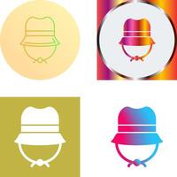 cámping sombrero icono diseño vector