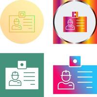 Identity Card Icon Design vector